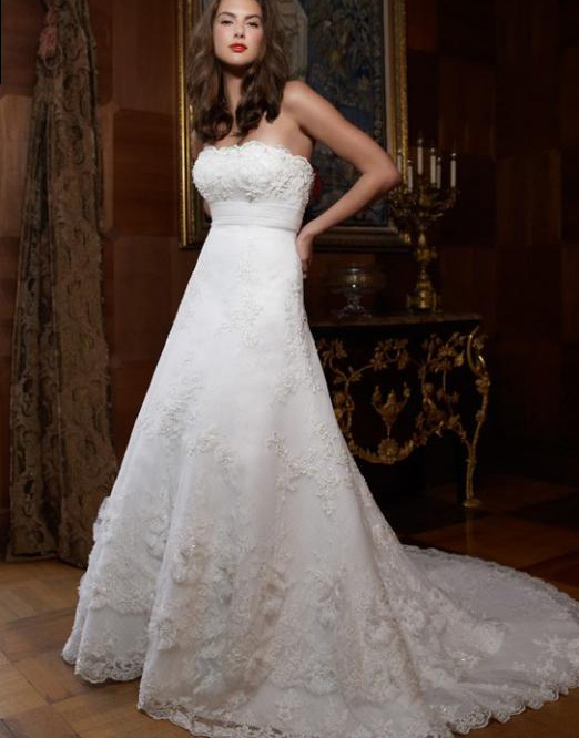 Orifashion HandmadeRomantic Simple Style Bridal Gown / Wedding D - Click Image to Close